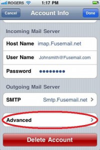 iPhone IMAP Setup Guide